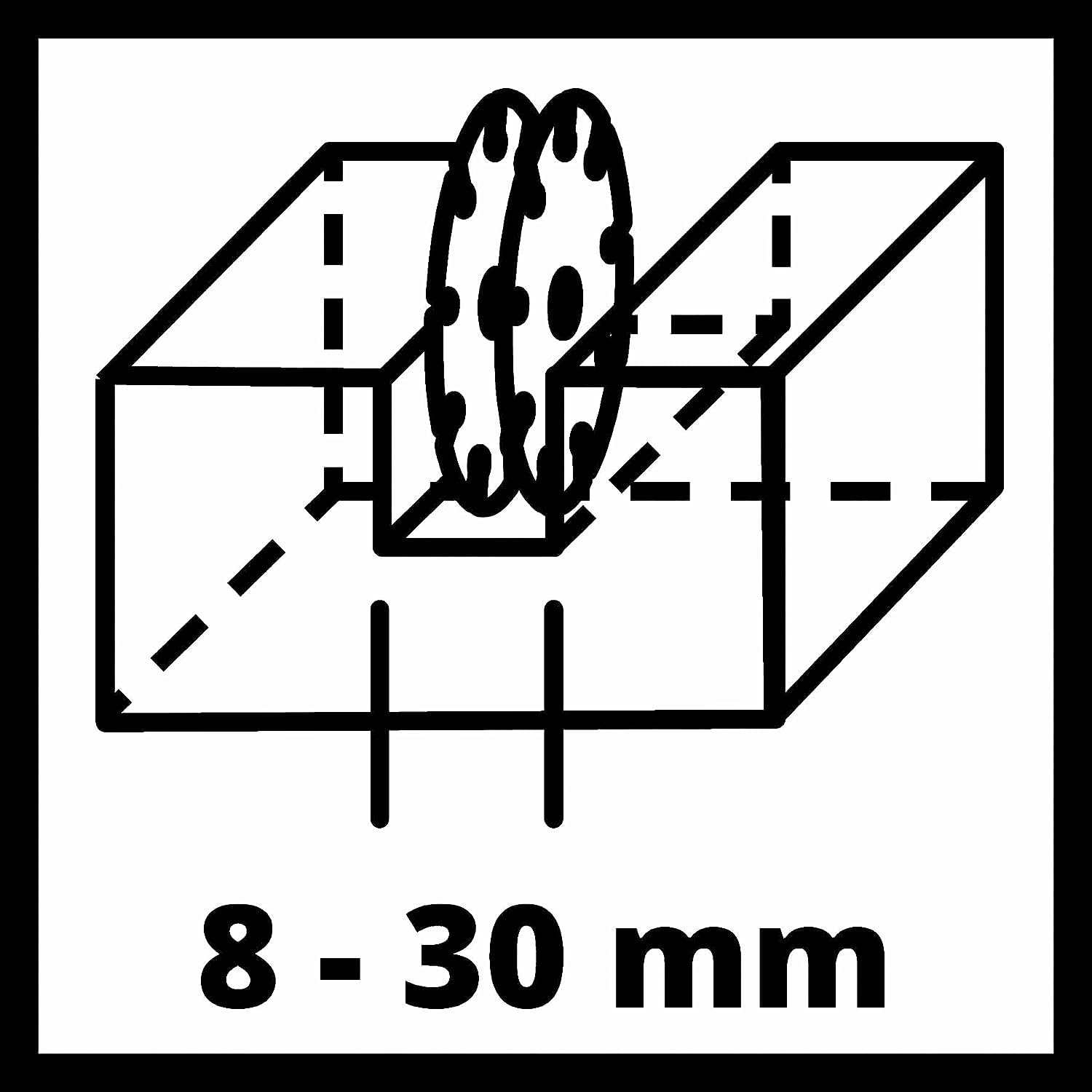 Einhell TE-MA 1500 Wall Chaser (1500W, Variable Cutting Depth & Width, Soft Start, Includes Case + 2 Diamond Blades) - Perfect for Electrical Wiring, Plumbing & DIY Wall Grooving Projects