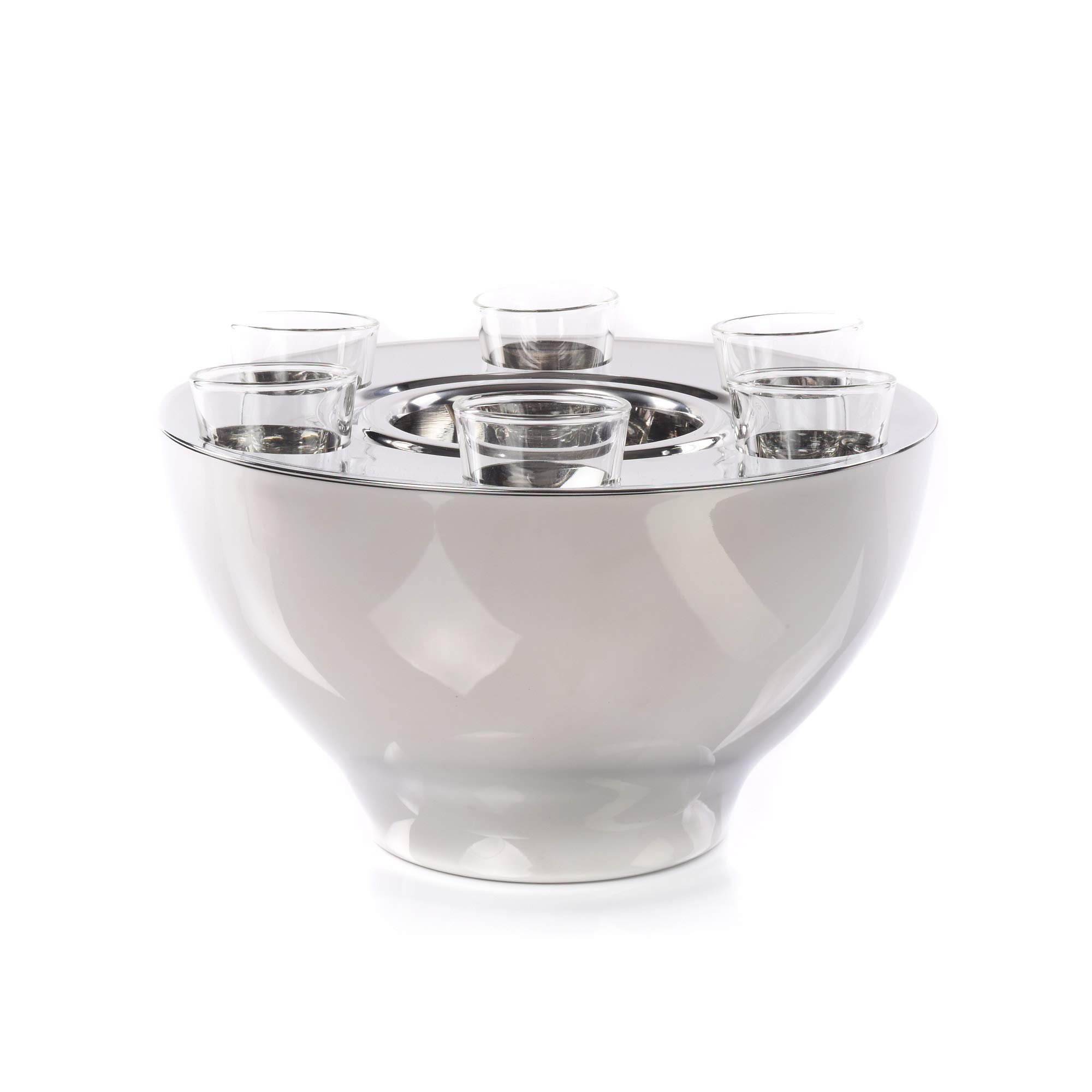 Premium IMPULSE! Vienna 6-Piece Stainless Steel Shot Glass Set - Durable & Dishwasher Safe for Cocktails, Parties, and Home Bar Use