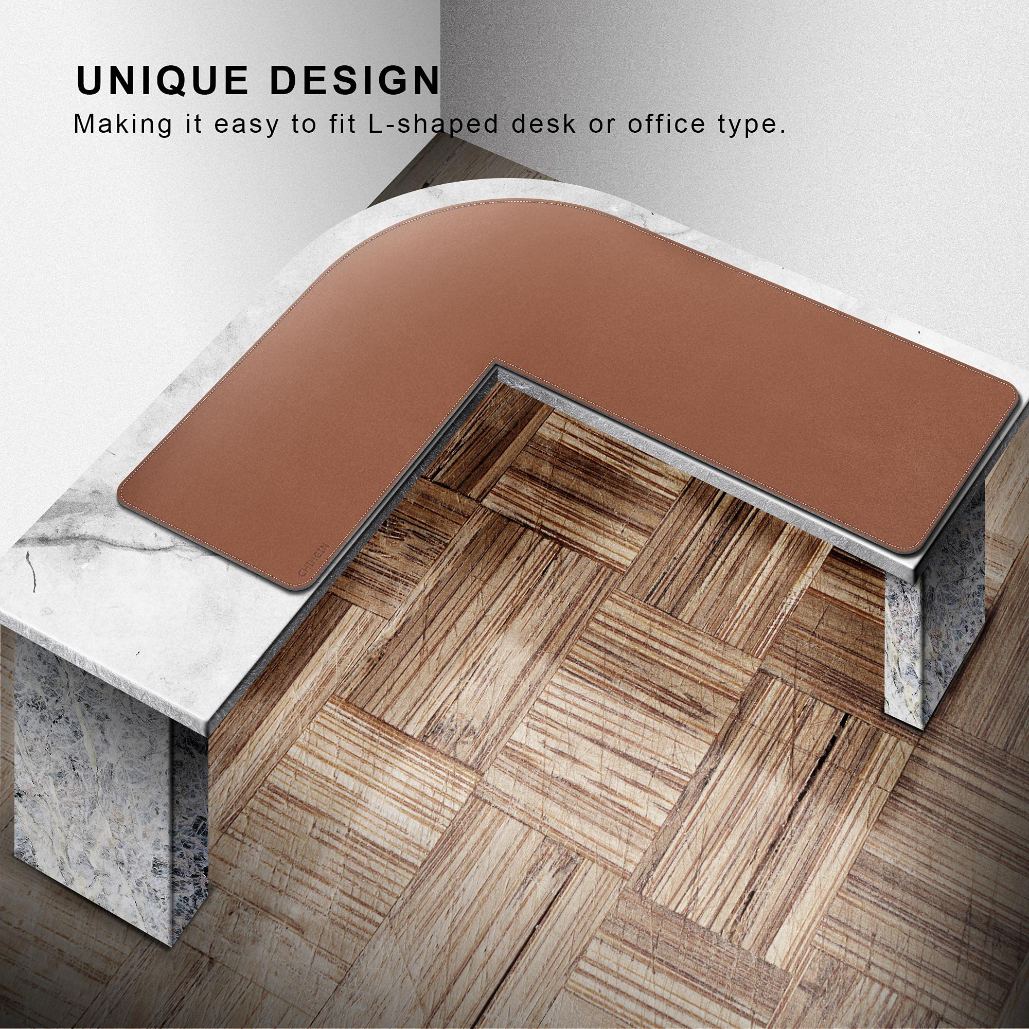 Premium L-Shaped Desk Pad for Corner Desks (45.3