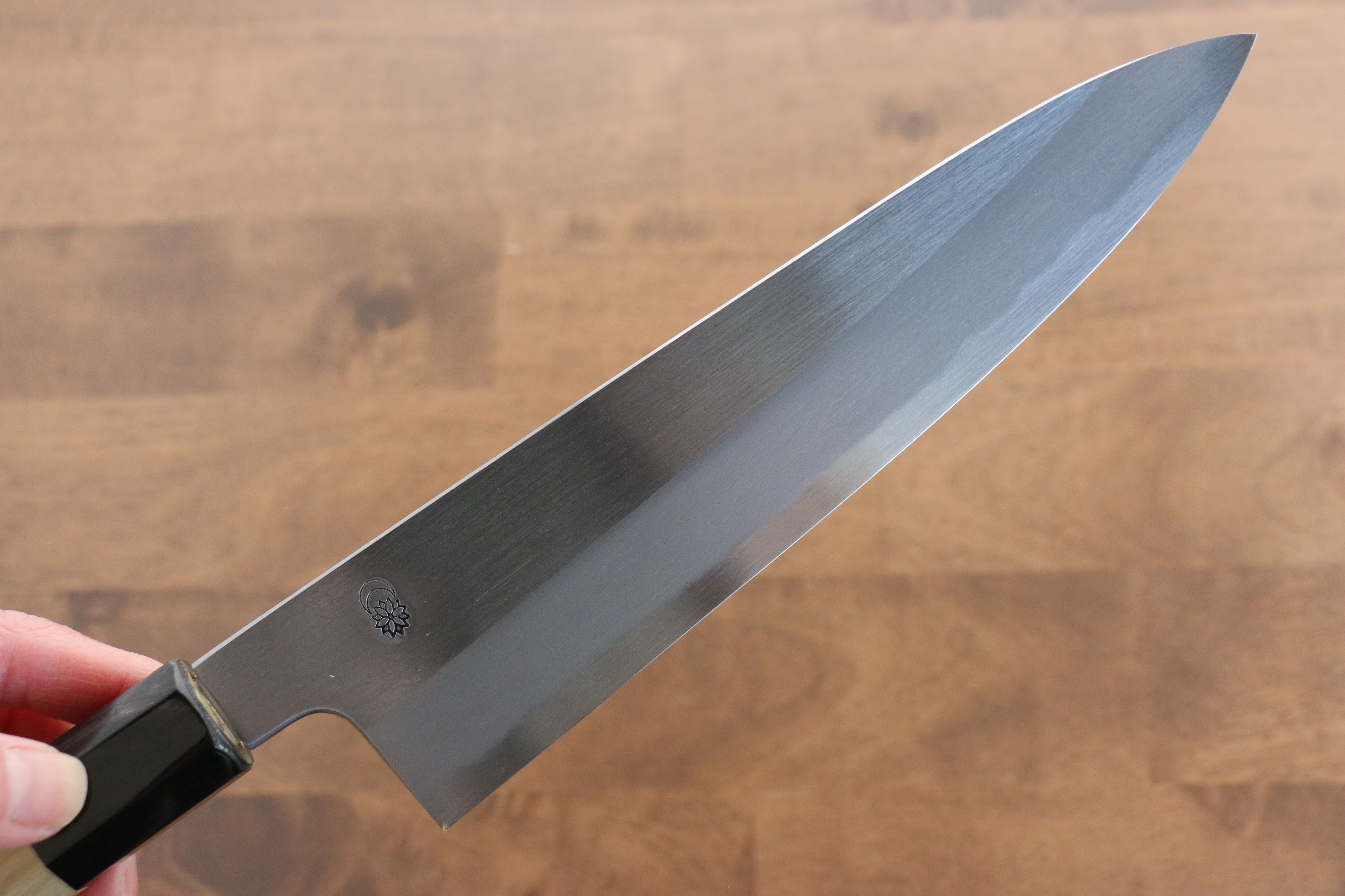 Premium Kikuzuki White Steel No.2 Kasumitogi Gyuto Japanese Chef Knife 210mm with Magnolia Handle - Perfect for Sushi, Sashimi & Precision Cutting