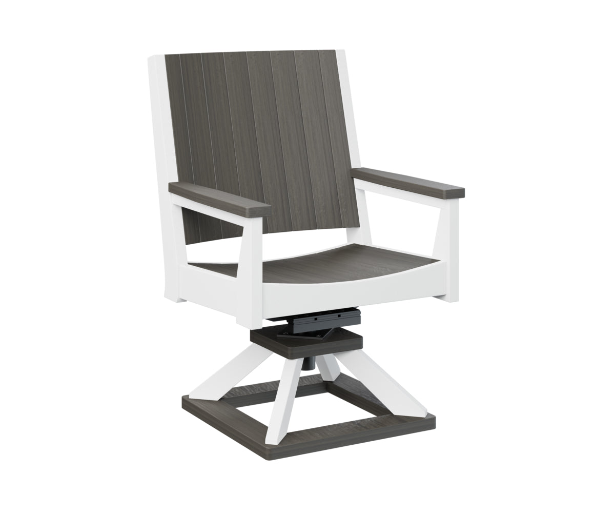 Berlin Gardens Mayhew Swivel Rocker Dining Chair - Comfortable Patio & Outdoor Seating for Restaurants, Gardens, and Decks