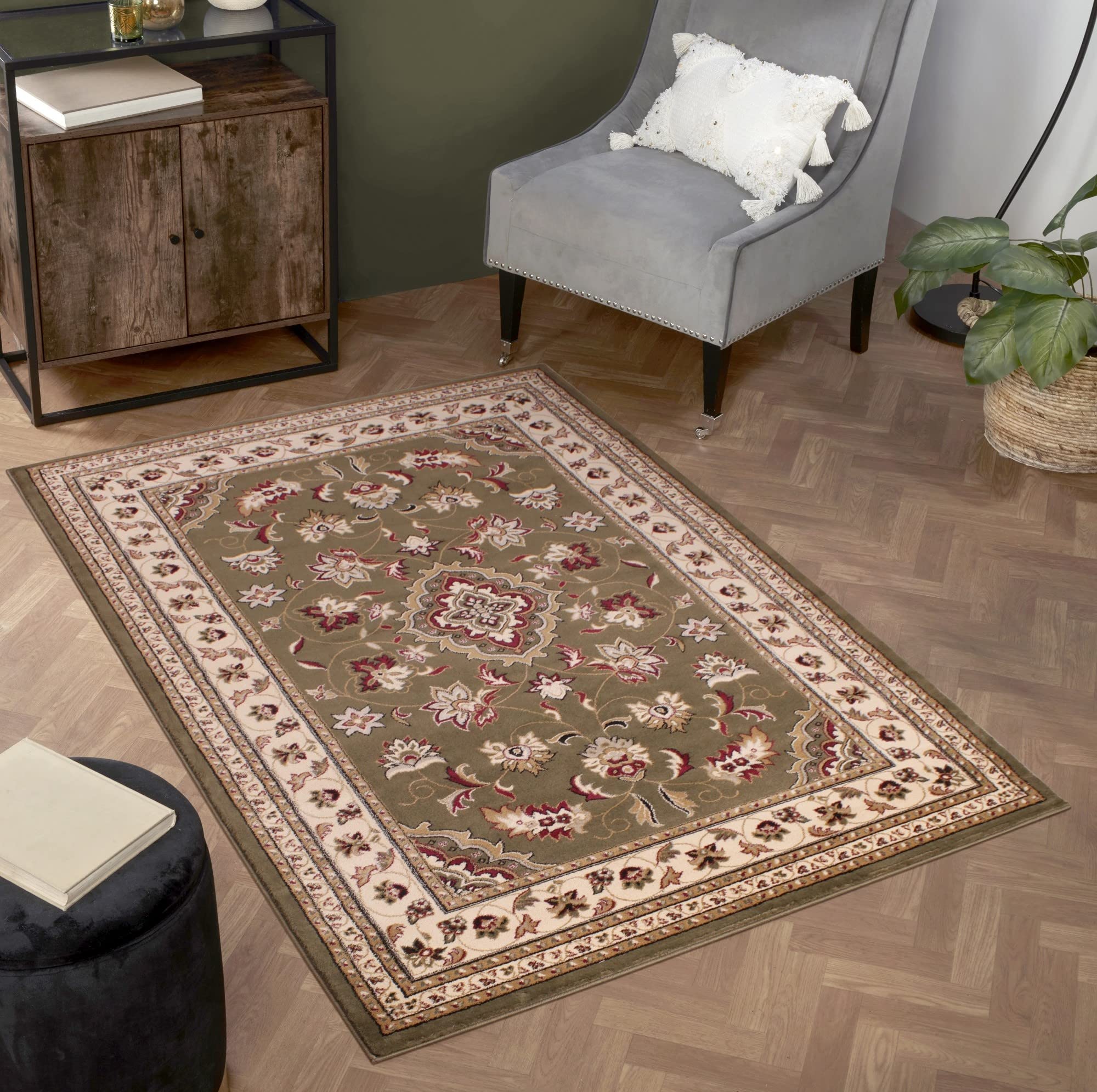 Flair Rugs Sincerity Sherborne Green Area Rug 5'3