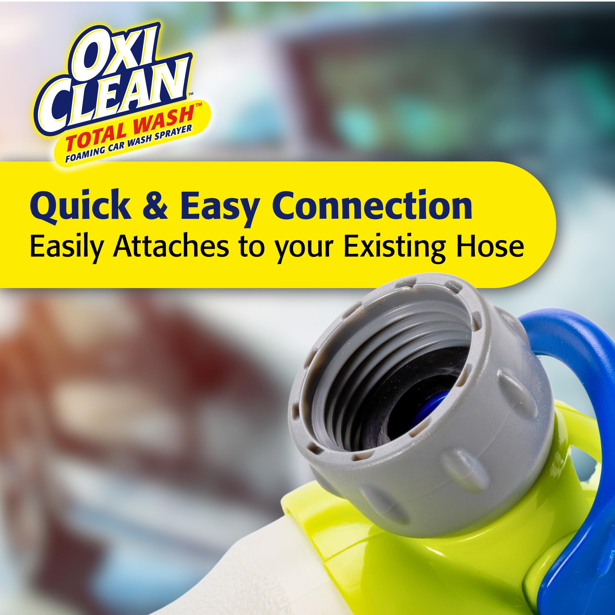 OxiClean 92232OC Total Wash Foaming Car Wash Sprayer - Powerful Foam Cleaner for Cars, Trucks & SUVs - Perfect for Home Car Washing & Auto Detailing