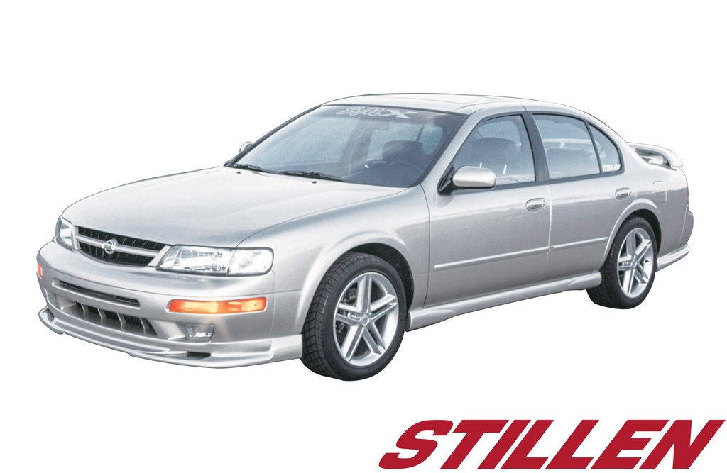 1997-1999 Nissan Maxima 5-Piece Body Kit - Front Bumper, Side Skirts & Rear Lip Spoiler - Aggressive Style Upgrade for Street Racing & Car Shows
