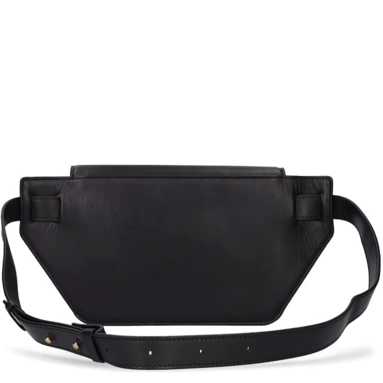 AMIRI Black Leather MA Clutch Crossbody Bag for Women - Stylish Designer Handbag for Evening Parties, Date Night & Special Occasions