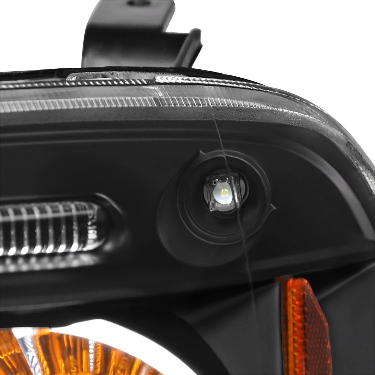 Spec-D Tuning Black Halo LED Projector Headlights with Smoked Fog Lights - Compatible with Honda Civic 2 & 4 Door Models - Upgrade Your Night Driving & Style