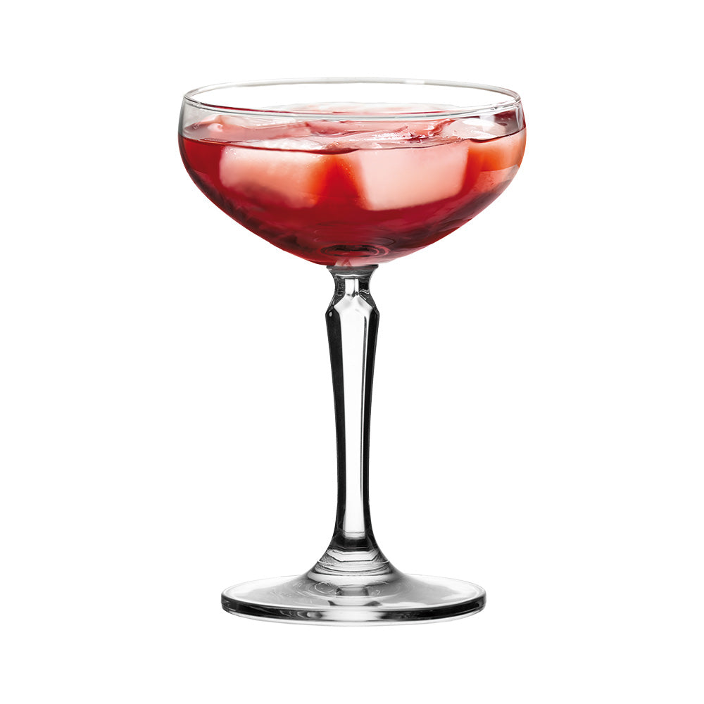 Premium Salute Coupe 215ml Glass Set of 4 - Elegant Champagne Flutes for Weddings, Parties & Special Celebrations