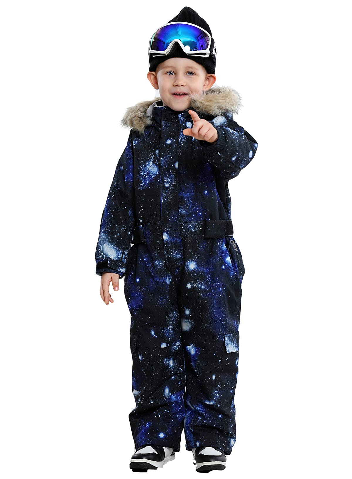 Kids Waterproof Snowsuits for Girls & Boys - Colorful Winter One-Piece Ski Coveralls & Jumpsuits | Warm Snow Play, Skiing, Outdoor Winter Activities