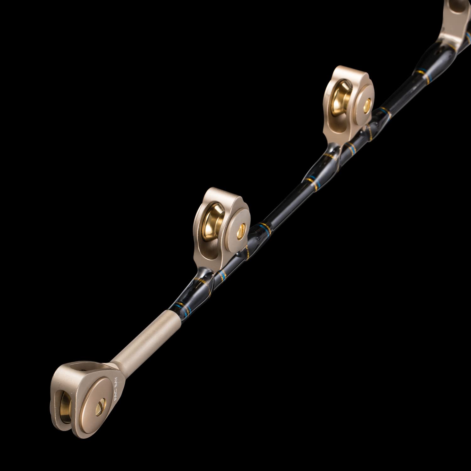 BERRYPRO Bent/Straight Butt Trolling Rod - Saltwater Offshore Fishing Rod for Big Game - Heavy Duty Roller Guide Conventional Boat Fishing Rod - Perfect for Deep Sea Fishing, Marlin & Tuna Fishing Trips
