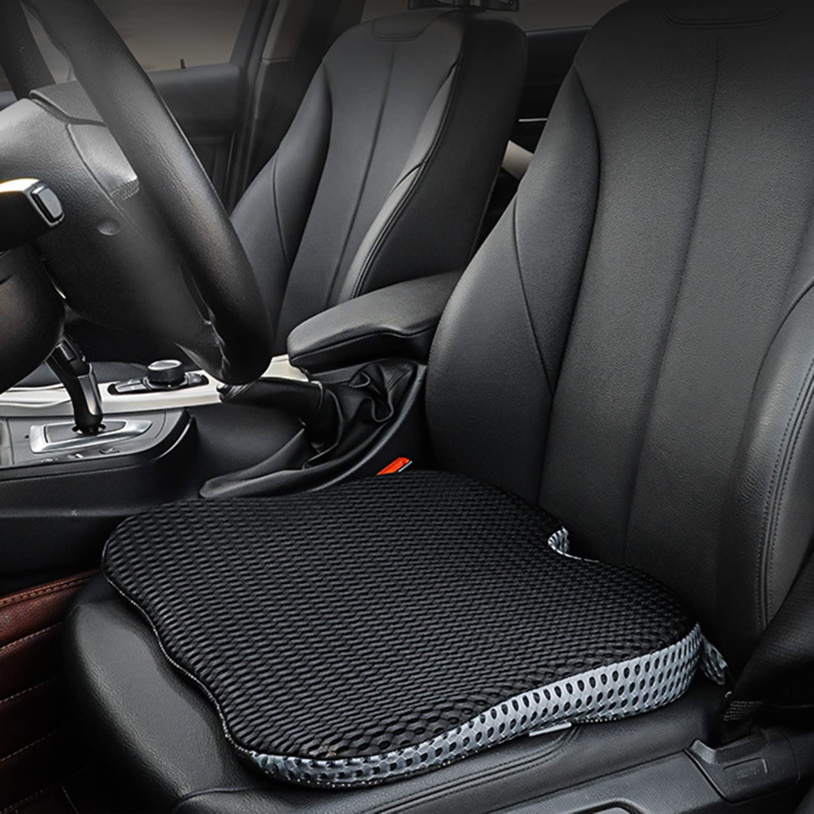 LASIEYO Memory Foam Car Wedge Seat Cushion - Coccyx Support for Tailbone Pain Relief - Orthopedic Comfort for Car Driver Seat, Office Chair & Wheelchair - Perfect for Long Drives, Work & Mobility Support
