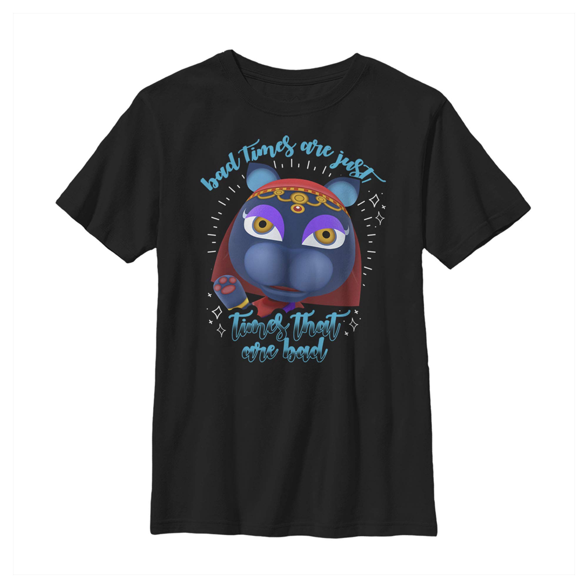 Boys Nintendo Animal Crossing 'Bad Times Are Just Times That Are Bad' Graphic T-Shirt - Fun Gaming Apparel for Kids, Casual Wear & Video Game Fans