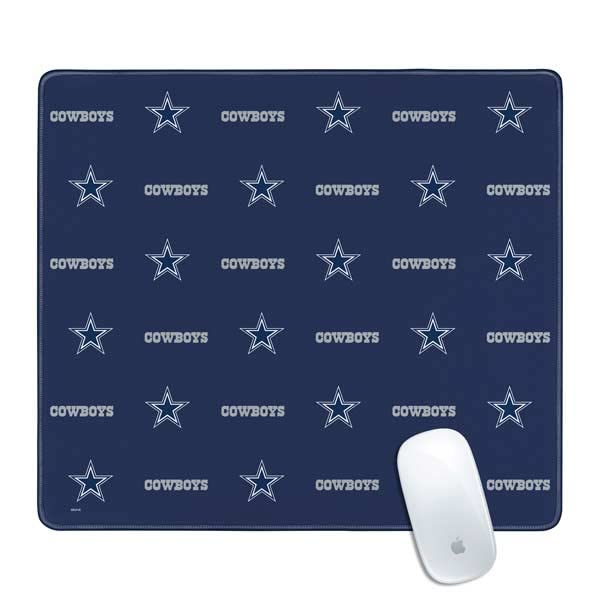 Skinit Medium Gaming Mouse Pad - Officially Licensed NFL Dallas Cowboys Blitz Series Design | Stitched Edges, Waterproof, Non-Slip Rubber Base | Perfect for Gaming, Office & Home Desk Setup