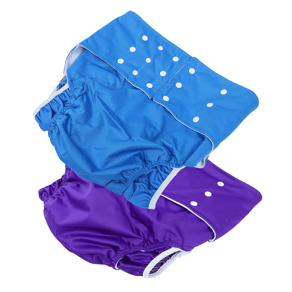 **Reusable Adult Diaper Pants - 2Pcs Washable Cloth Diapers for Men & Women | Leakproof & Comfortable for Elderly Care, Incontinence & Overnight Protection**