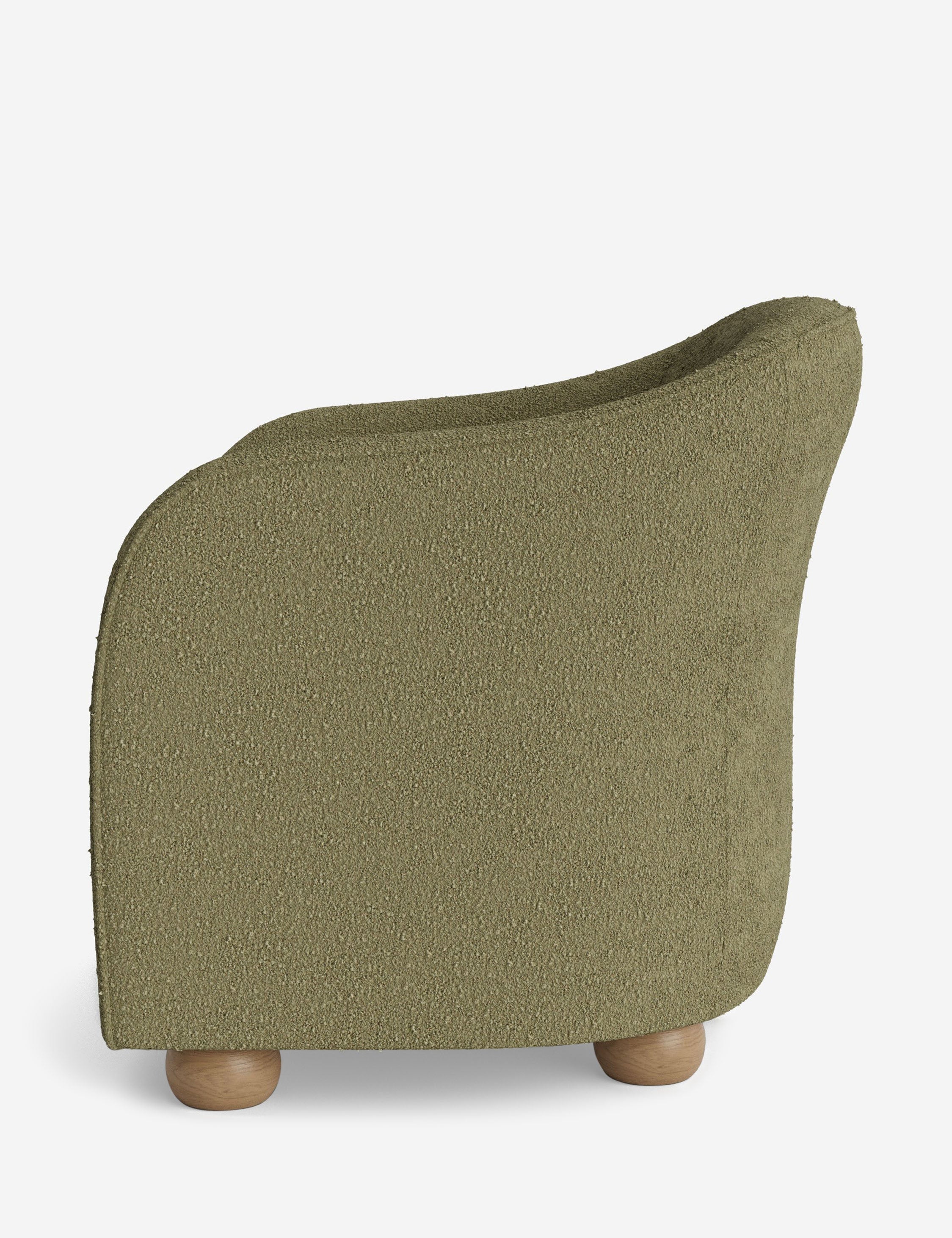 Faro Accent Chair by DISC Interiors - Modern Mid-Century Lounge Chair with Wooden Legs & Upholstered Seat - Perfect for Living Room, Bedroom or Office Decor