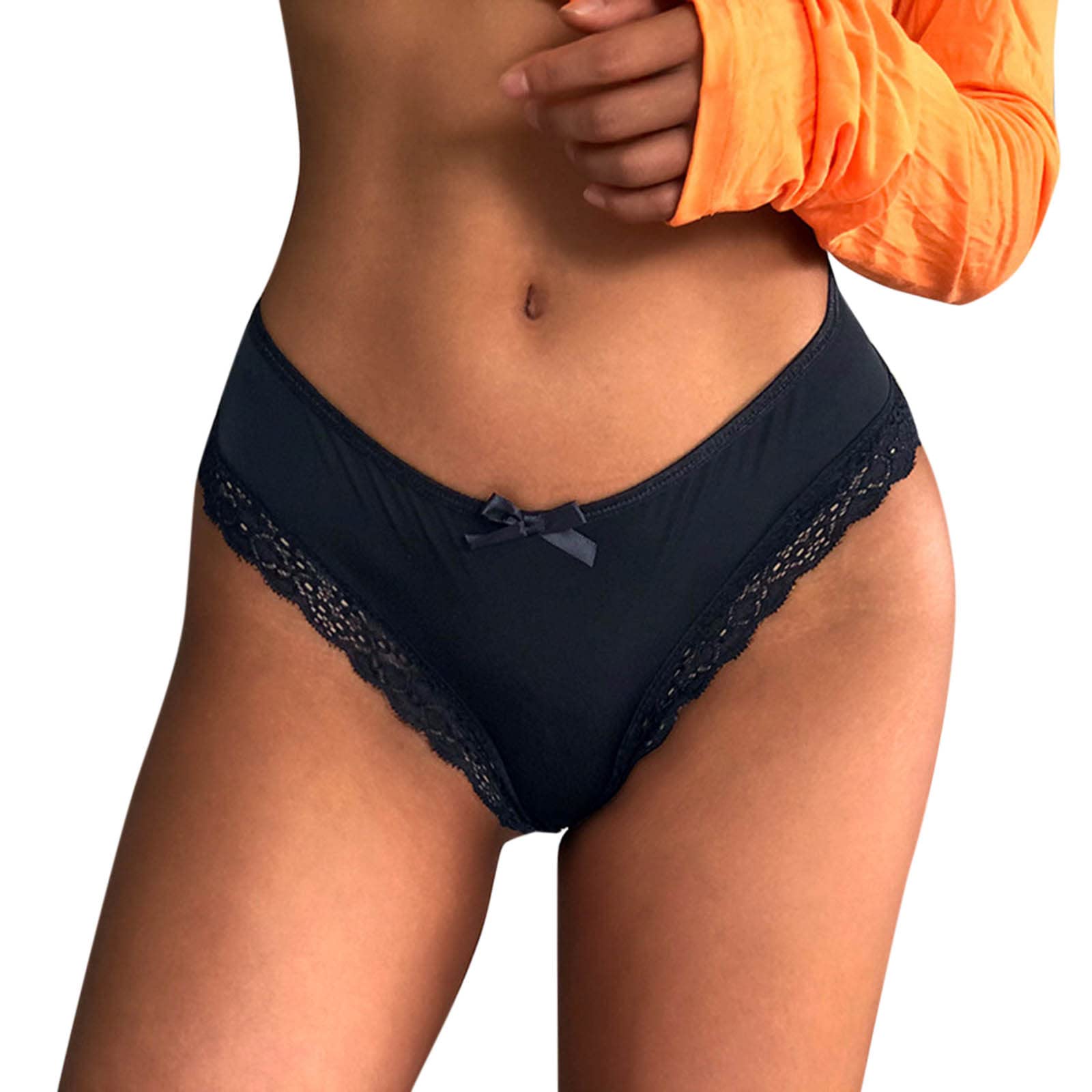 Sexy High Waisted Lace Bikini Set - 3PC Women's Cotton Underwear for Beach & Sleep