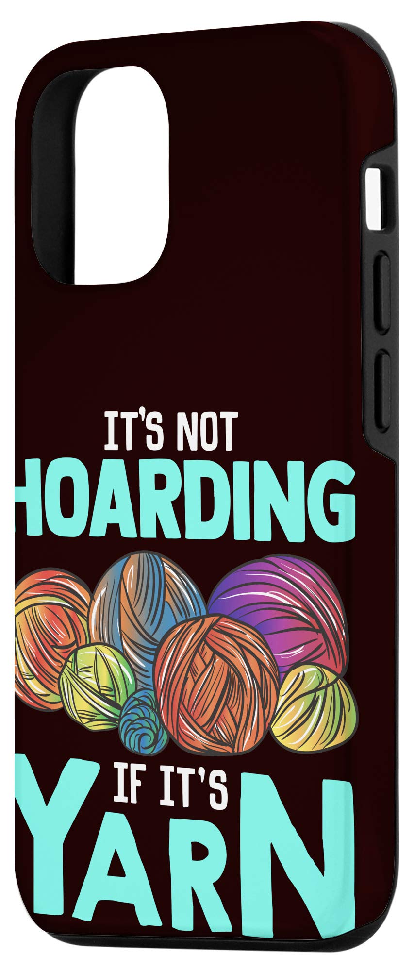 Funny Crochet Knitting Case for iPhone 12/12 Pro - Cute Handmade Phone Cover with Unique Design - Perfect Gift for Knitting Lovers & DIY Enthusiasts - Great for Daily Use, Travel & Fashion Accessories