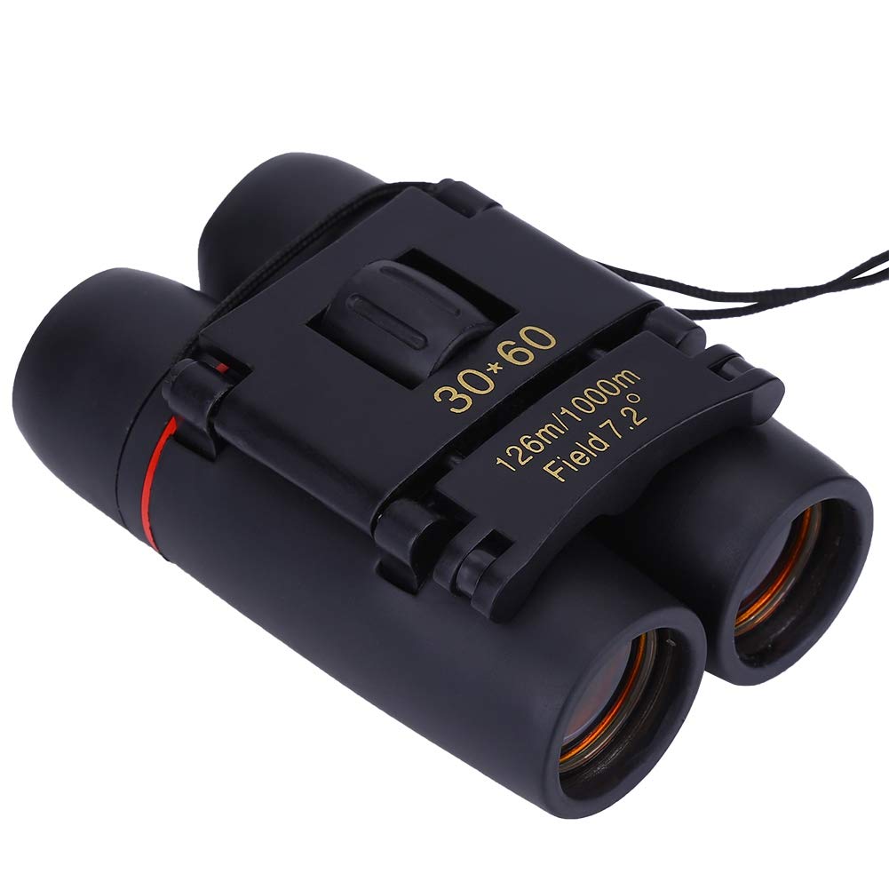 AYNEFY 30x60 Compact Binoculars - Lightweight Metal Dual Focus Travel Binoculars with Carrying Bag & Neck Strap - Ideal for Bird Watching, Hiking, Concerts & Outdoor Adventures