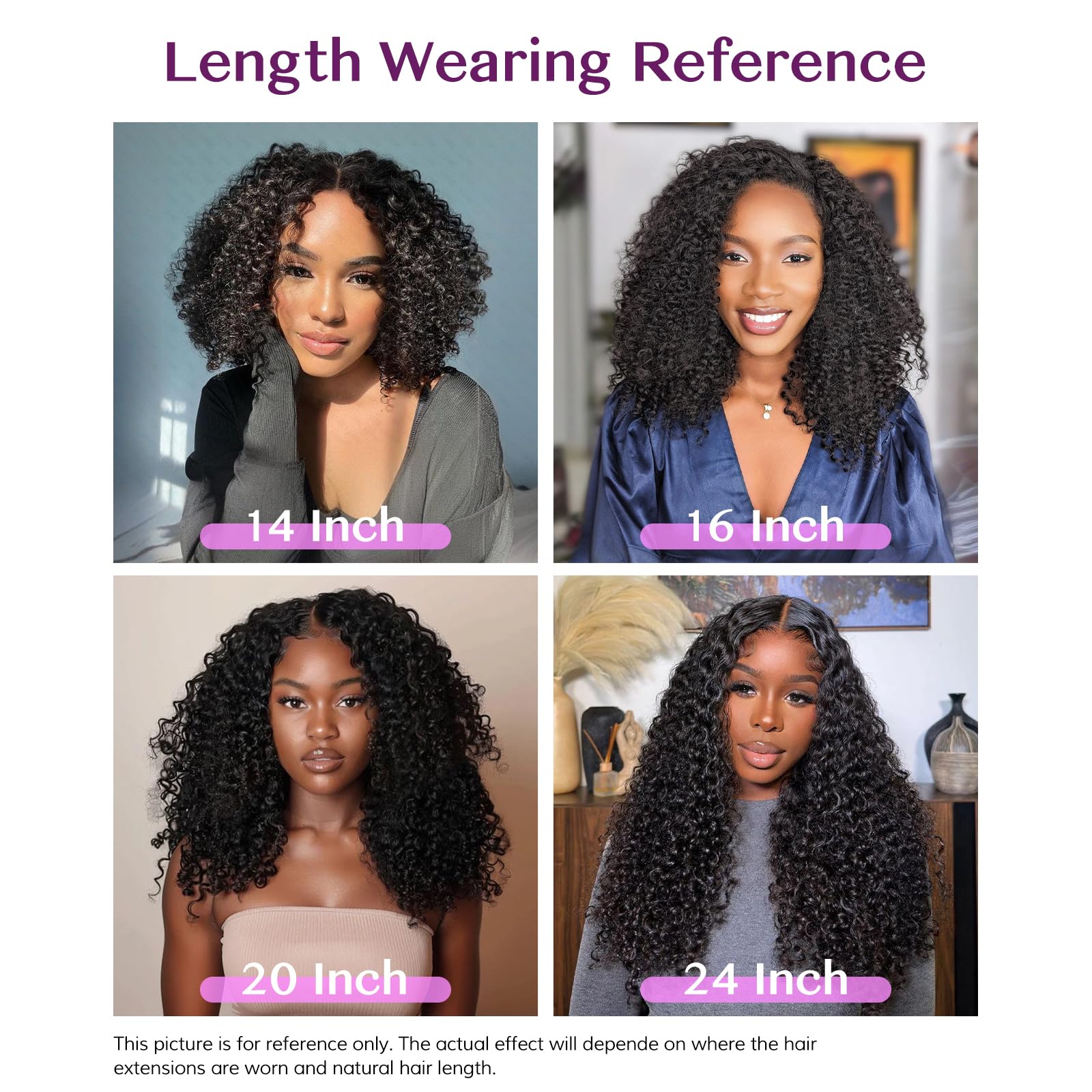 IDN BEAUTY 20 Inch Kinky Curly Clip In Hair Extensions - 7pcs 110g Remy Human Hair Weft - Natural Black Seamless Invisible Edge for Black Women | Perfect for Daily Styling, Special Occasions & Protective Hairstyles
