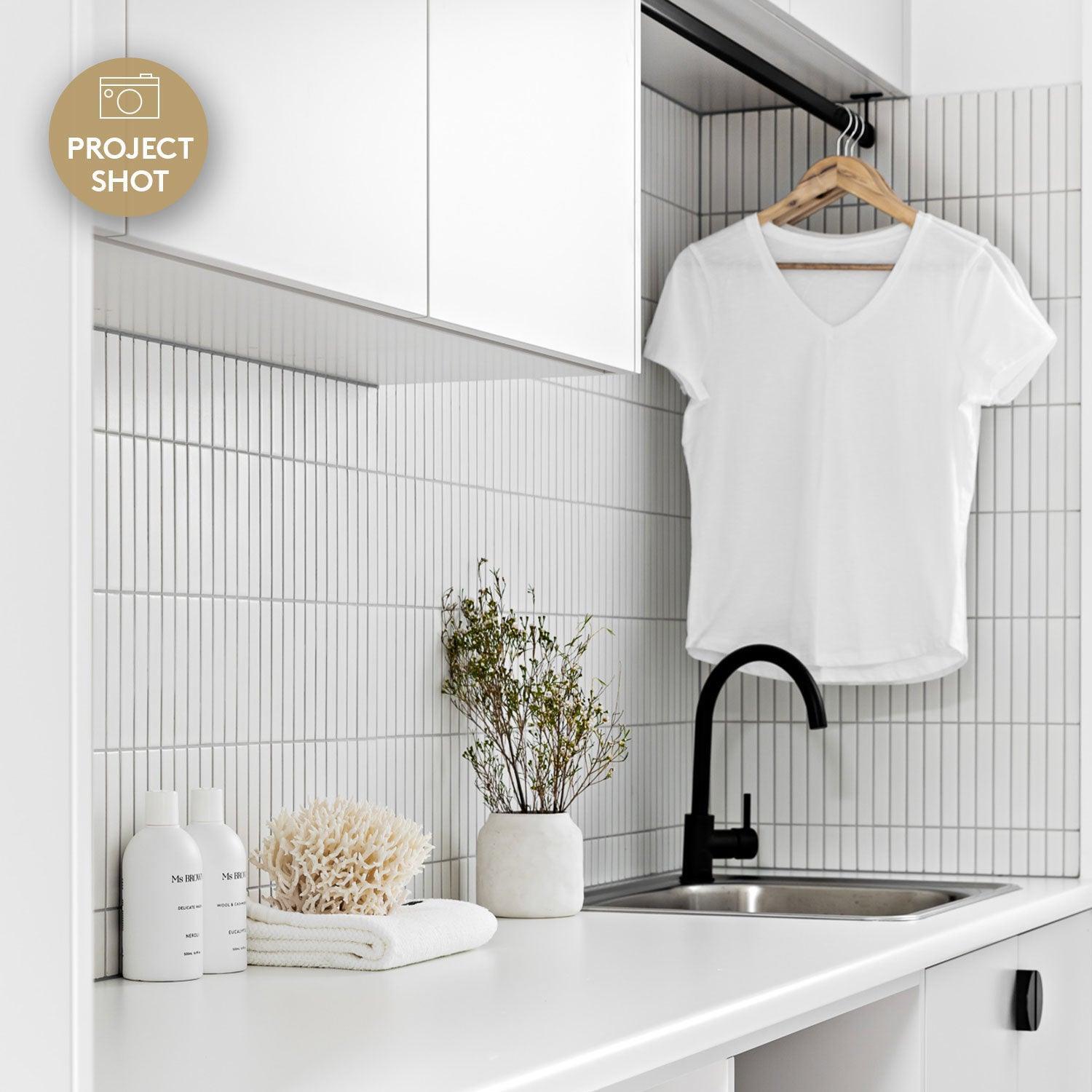 Nara White Kit Kat Gloss Mosaic Tile - Premium Ceramic Wall & Floor Tiles for Kitchen Backsplash, Bathroom, and Shower Decor