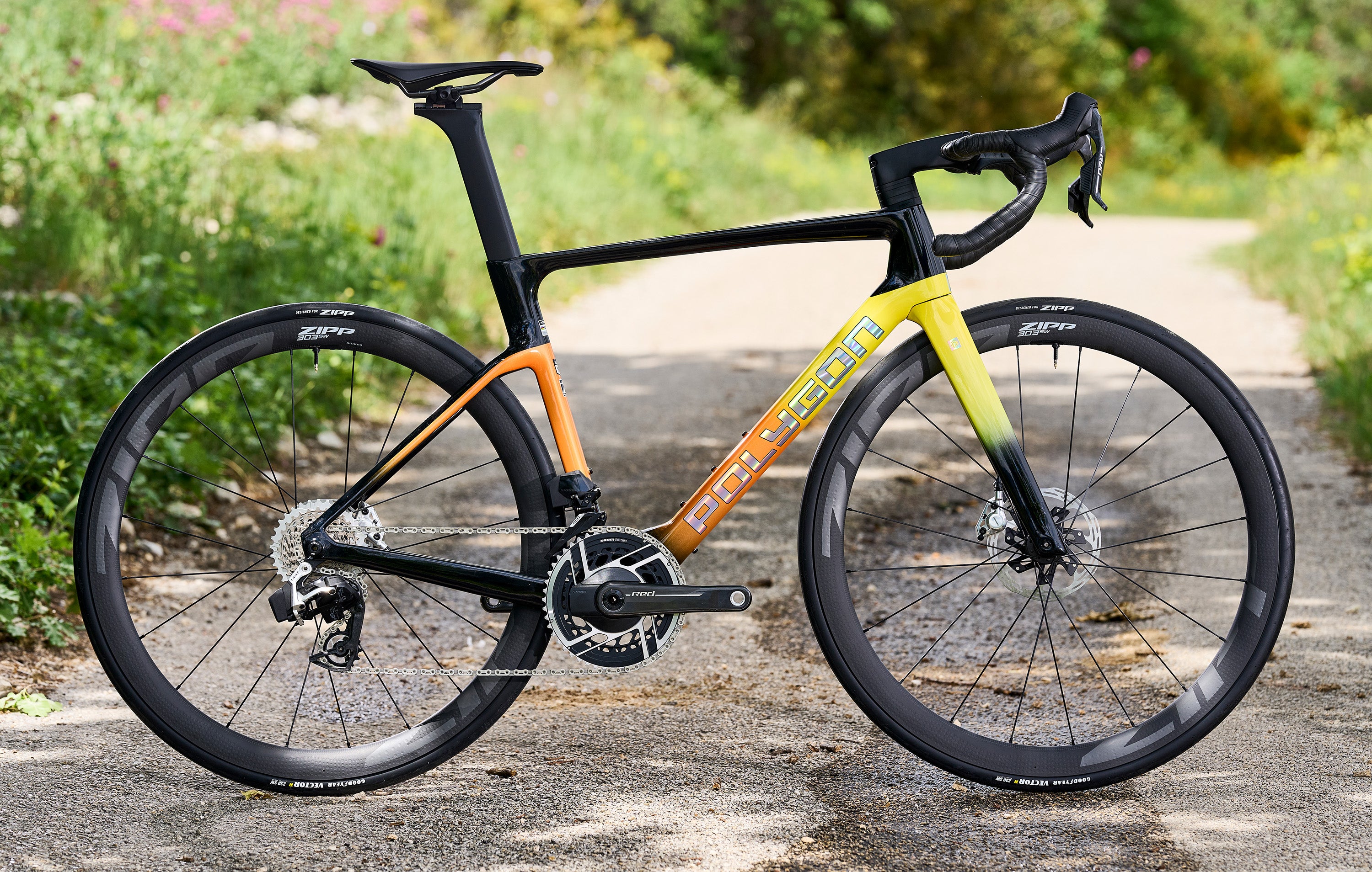 SRAM Red AXS Carbon Road Bike - Polygon Helios A0 | Lightweight & High-Performance for Racing & Endurance | Perfect for Competitive Cyclists & Long-Distance Rides