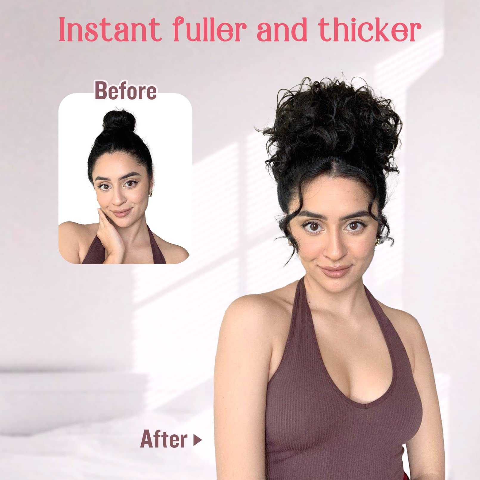 Messy Bun Hair Piece - Stretchy Elastic Drawstring Ponytail Holder for Women | Perfect for Workouts, Yoga, and Everyday Hairstyles