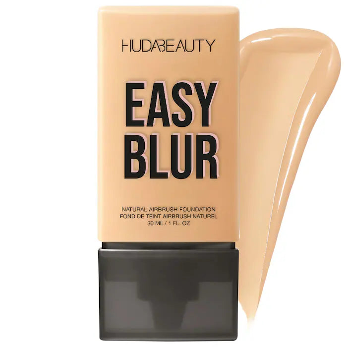 HUDA BEAUTY Easy Blur™ Natural Airbrush Foundation with Niacinamide - Lightweight, Buildable Coverage for Flawless Skin | Perfect for Everyday Wear & Special Occasions