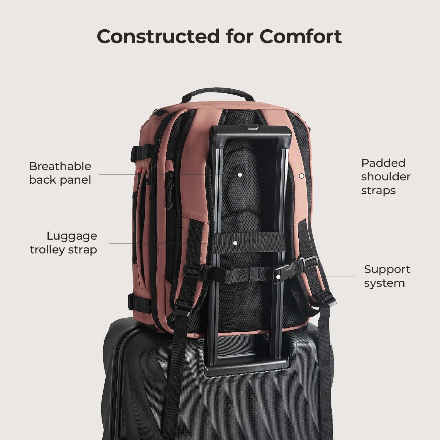 Blast Travel Backpack - Lightweight Waterproof Carry-On Backpack for Men & Women - Perfect for Airplane, Hiking, Camping & Daily Commute