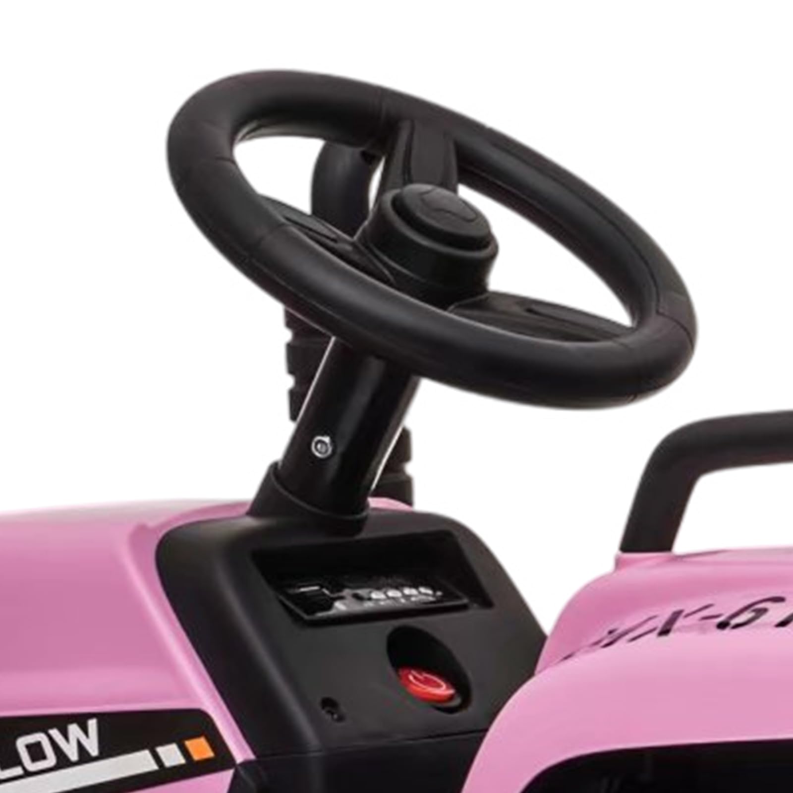 GARVEE 12V Electric Tractor and Trailer Toy for Kids Ages 3-6 Years with Remote Control - Pink, 35W Motor - Perfect for Outdoor Play, Backyard Fun, and Farm-Themed Pretend Play
