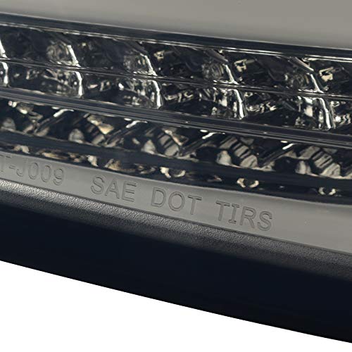 Ford Focus Hatchback LED Tail Lights (2015-2018) - Chrome Smoke Brake Lamps Pair - Durable & Bright Rear Lights for Night Driving & Enhanced Safety