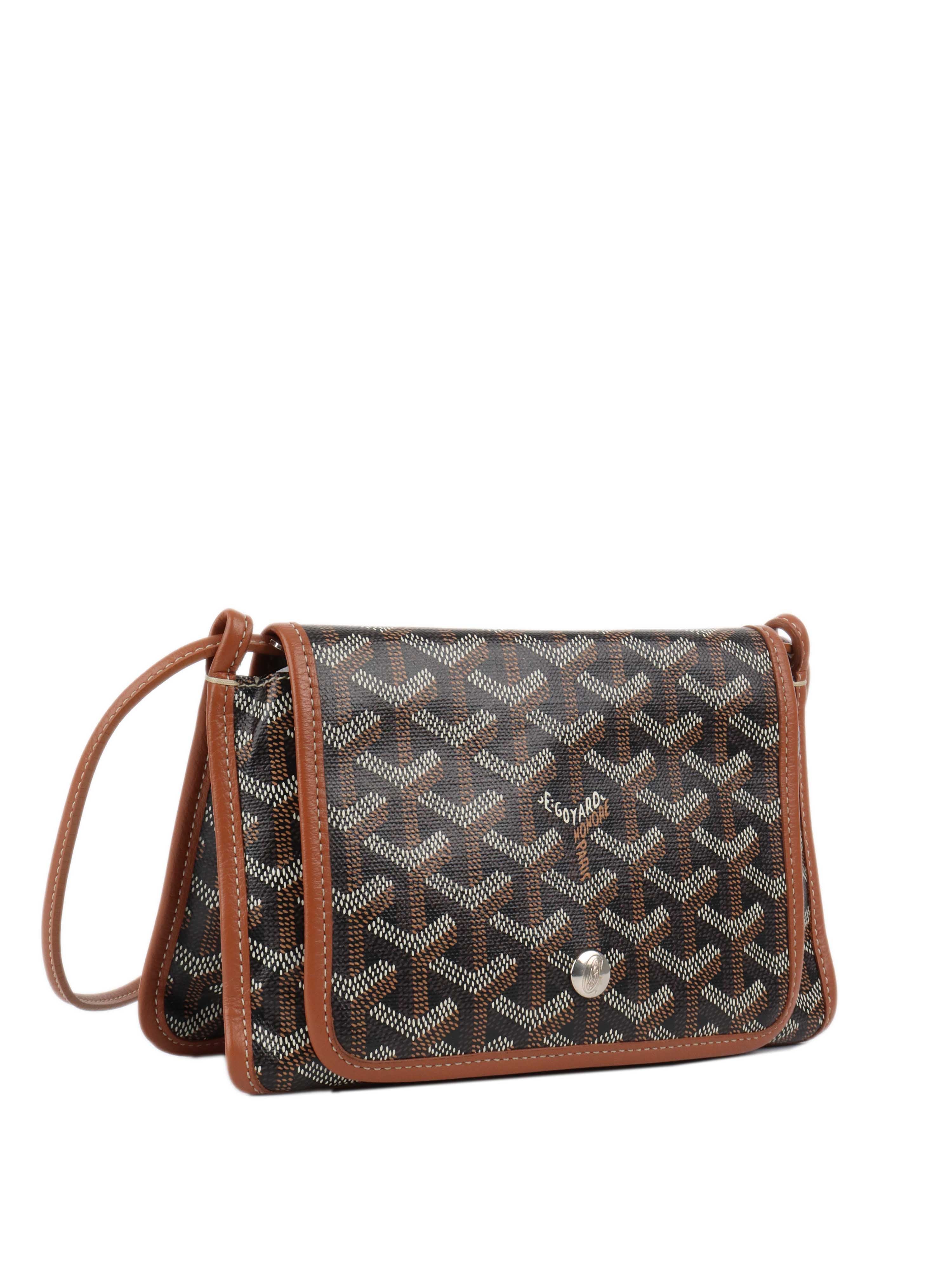Goyard Black & Tan Plumet Pocket Wallet for Men | Luxury Leather Card Holder | Slim Bifold Wallet for Everyday Use & Travel