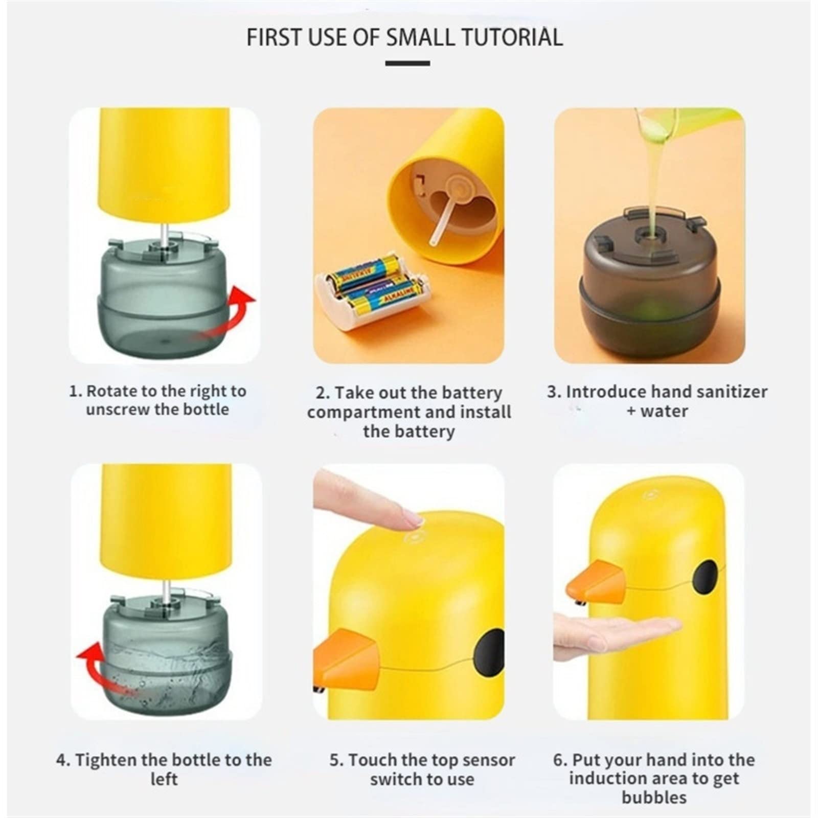 Automatic Bubble Soap Dispenser - Duck Design for Hand Washing | Bathroom & Kitchen Use