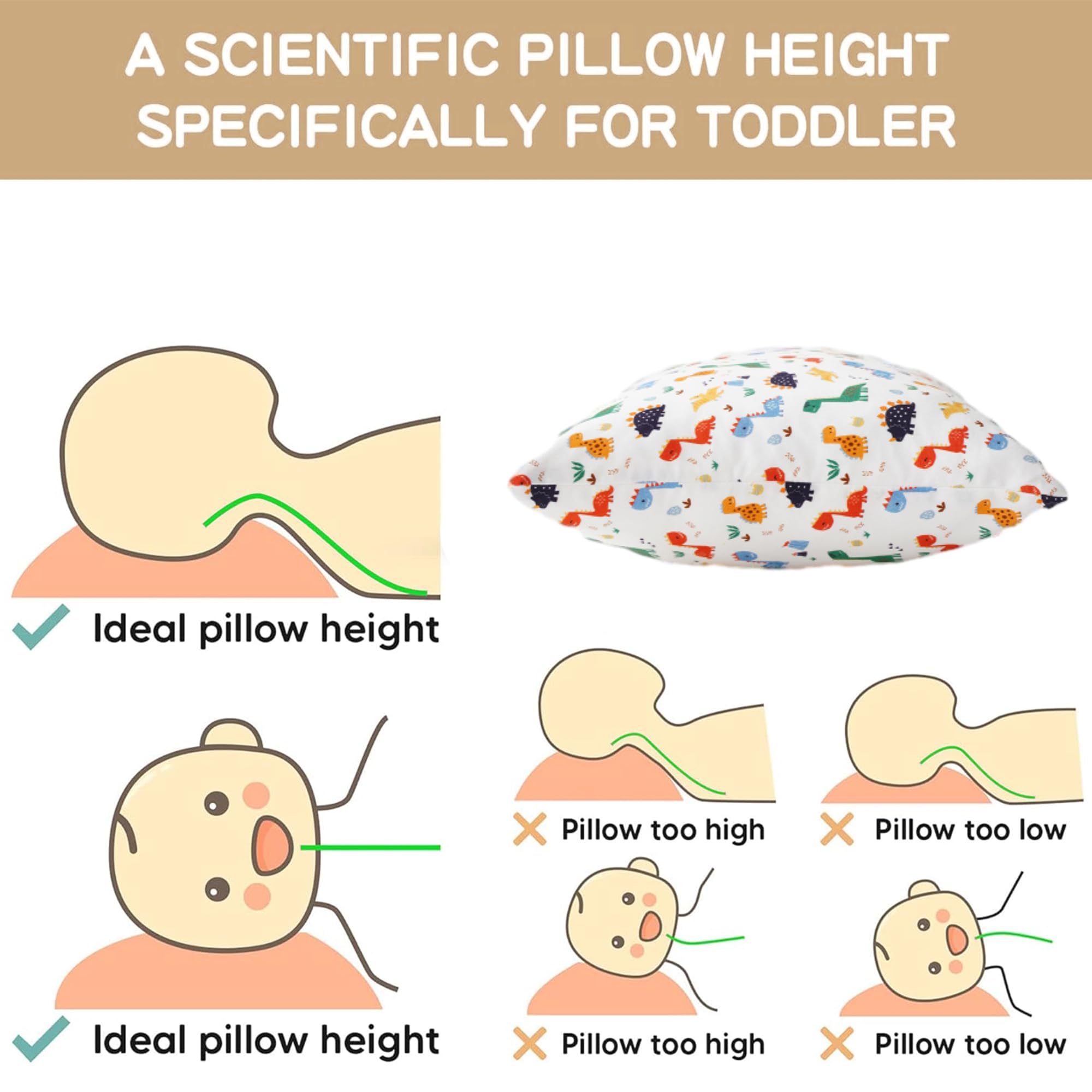 Bunnikins Toddler Pillow 13x18