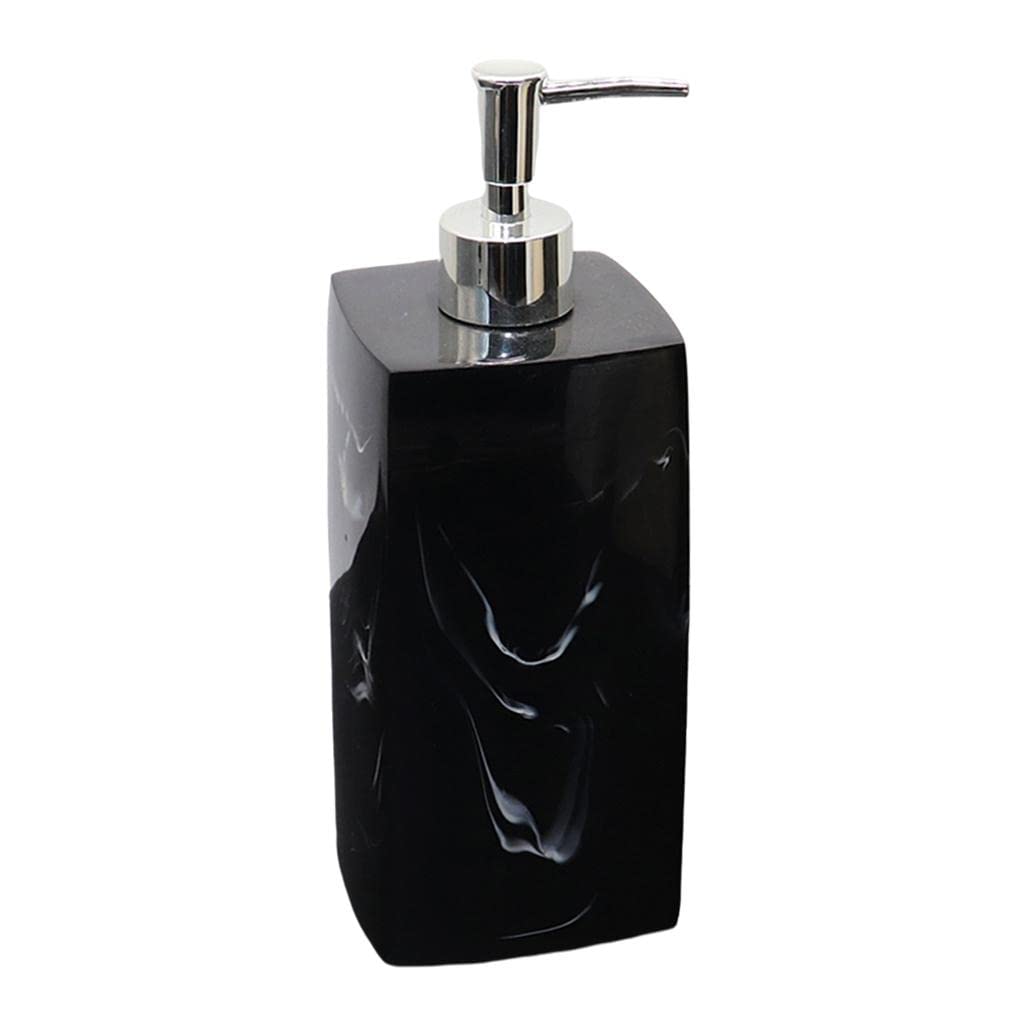 **Gazechimp 8oz Solid Empty Pump Bottles - Refillable Resin Lotion, Soap Dispenser for Liquid Makeup, Shampoo & Body Wash - Black - Perfect for Kitchen, Bathroom Sink & Travel Organizers**