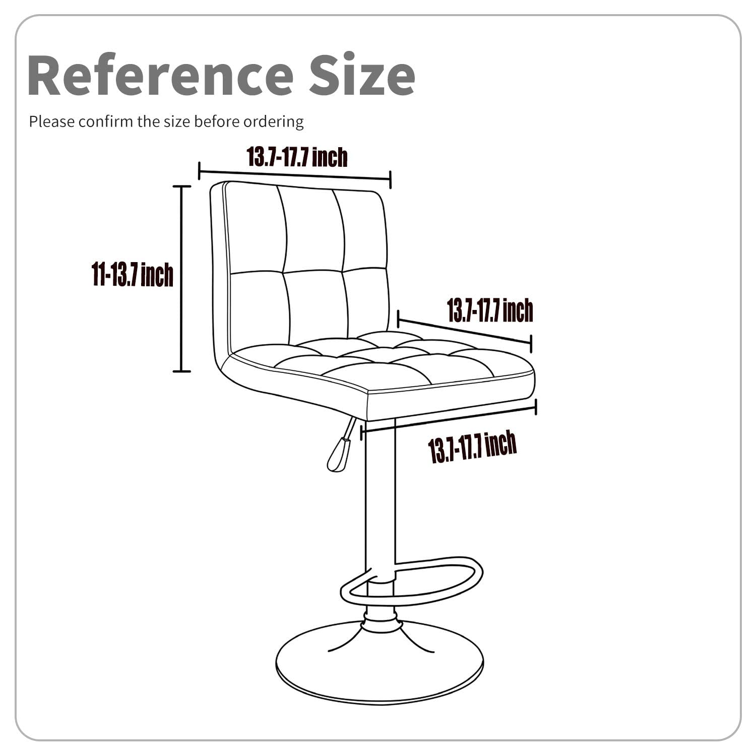 Deisy Dee Bar Stool Covers 2-Pack for Dining & Kitchen