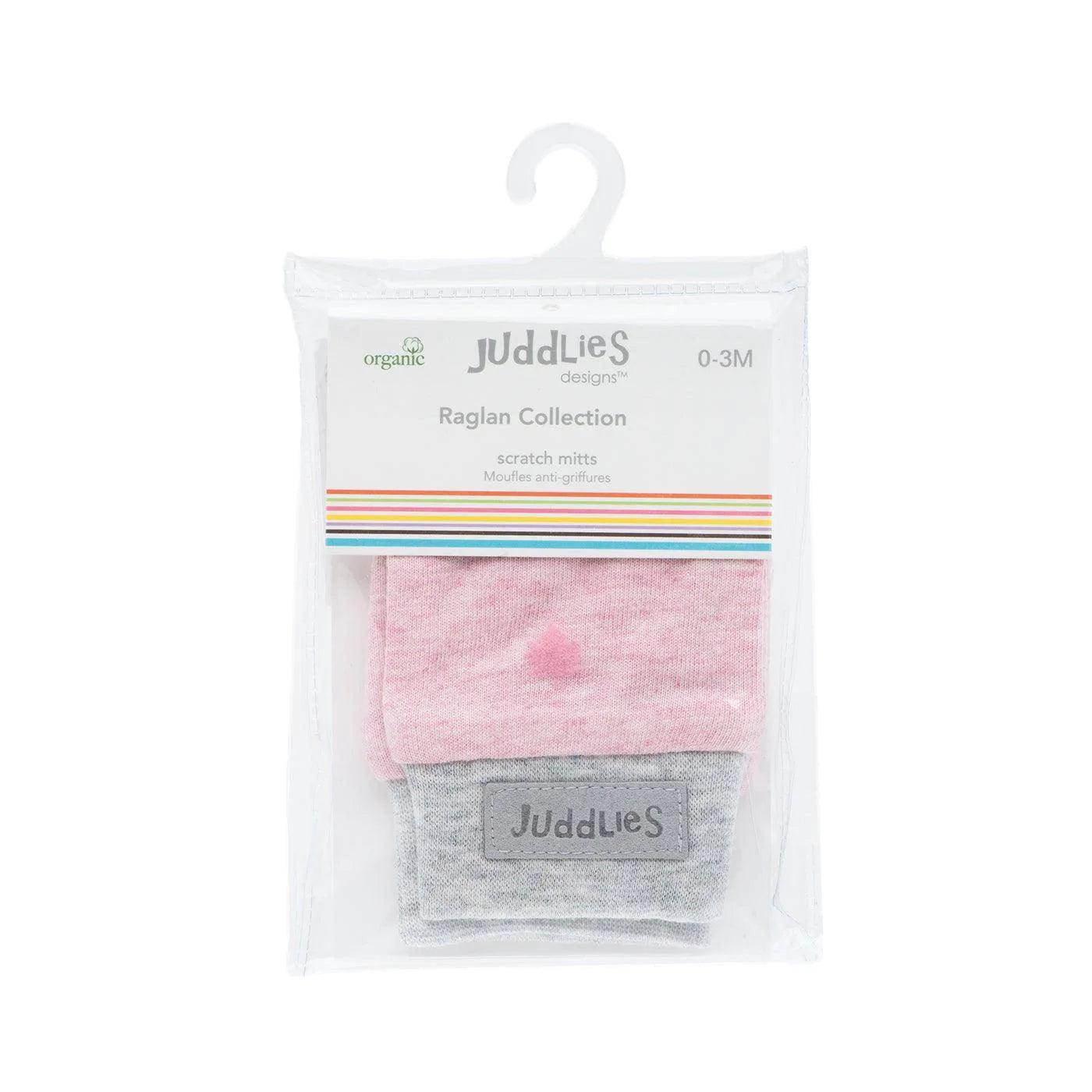 Organic Scratch Mittens for Babies - Soft Raglan Sleeves in Dogwood Pink | Newborn Hand Protectors for Safe Sleep & Playtime