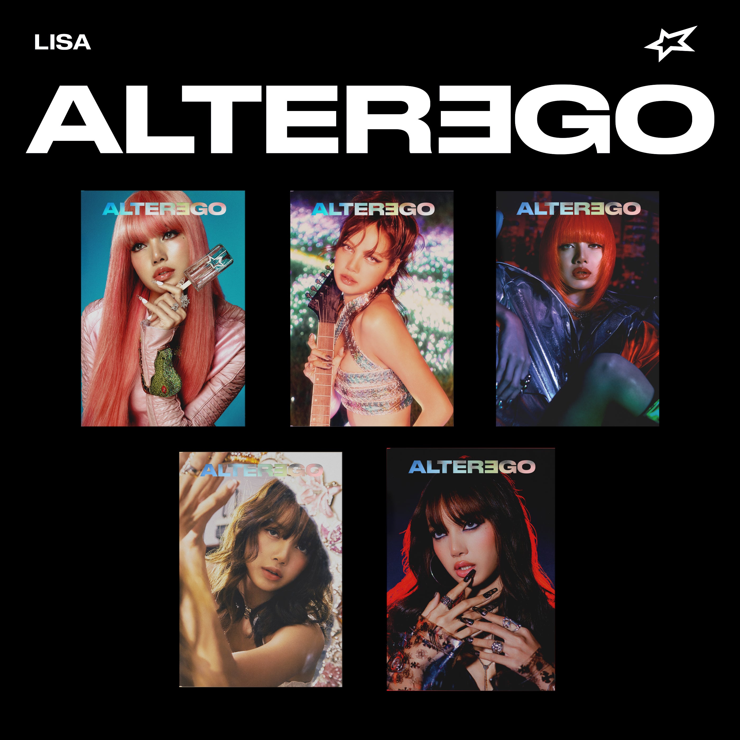 BLACKPINK LISA ALBUM 'ALTER EGO' - K-POP CD + Photobook + Poster - Perfect for K-POP Fans Collection & Room Decor
