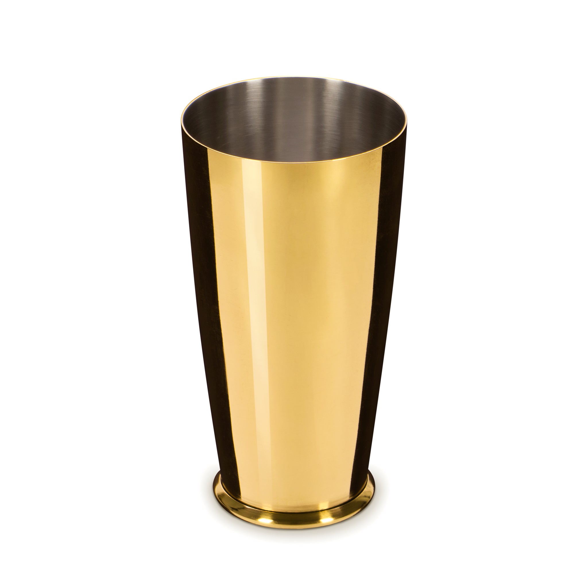 LEOPOLD™ 28oz (830ml) Large Weighted Gold Plated Cocktail Shaker Tin - Professional Bar Mixing Tool for Home & Commercial Use - Perfect for Margaritas, Martinis & Cocktails