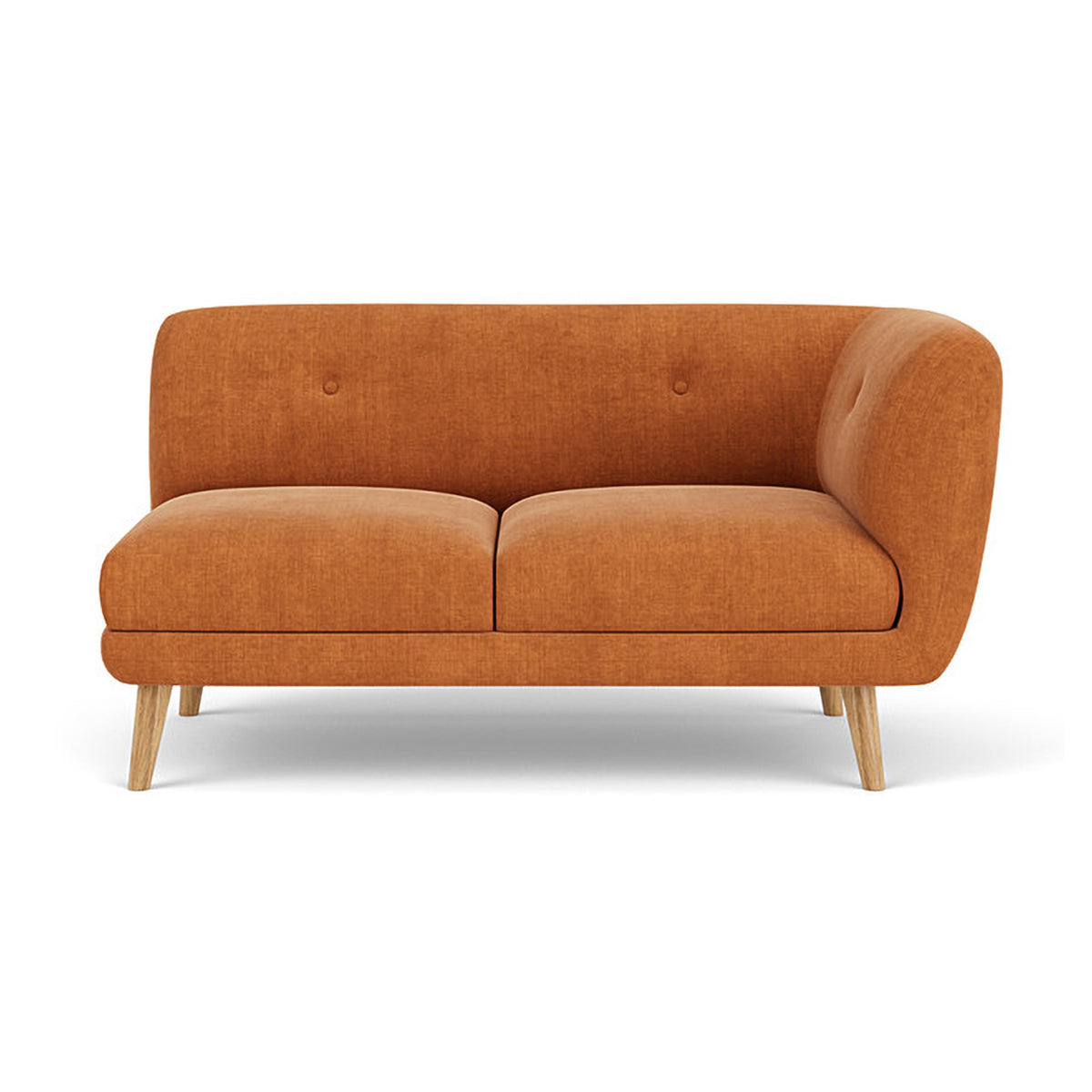 Alfred Fabric Right 2 Seater Modular Sofa - Modern Sectional Couch for Living Room, Lounge & Small Spaces | Comfortable & Stylish Home Furniture