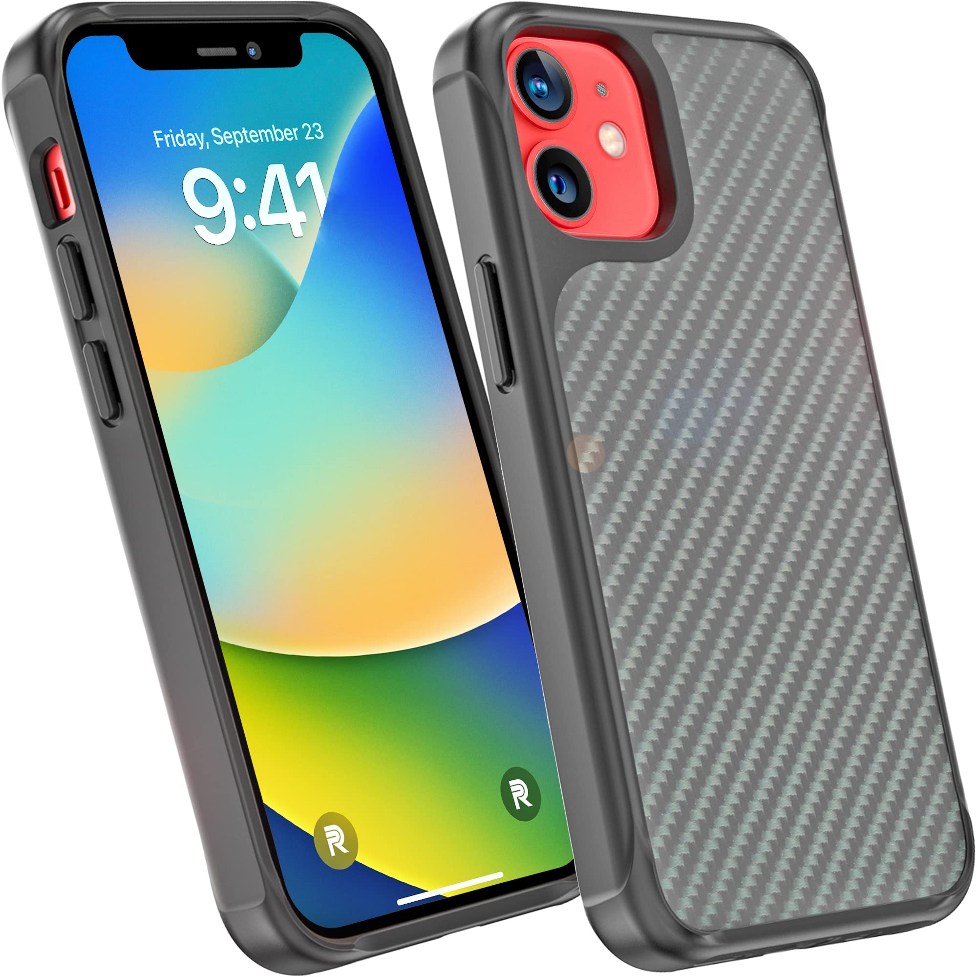 Premium Aramid Fiber Phone REBEL iPhone 12 Mini Case [Rebel Series Gen-2] - MagSafe Compatible, Shockproof Corners, Slim Grip Cover for 5.4