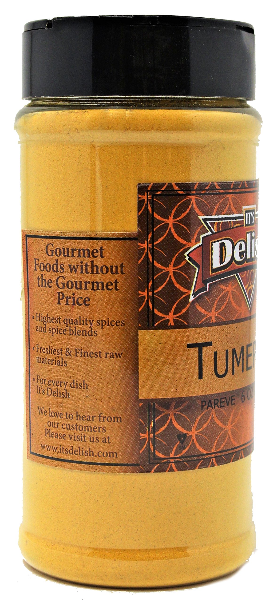 Premium Organic Turmeric Powder for Cooking & Health - 8oz Glass Jar by Its Delish | Perfect for Golden Milk, Curries, Smoothies & Natural Remedies