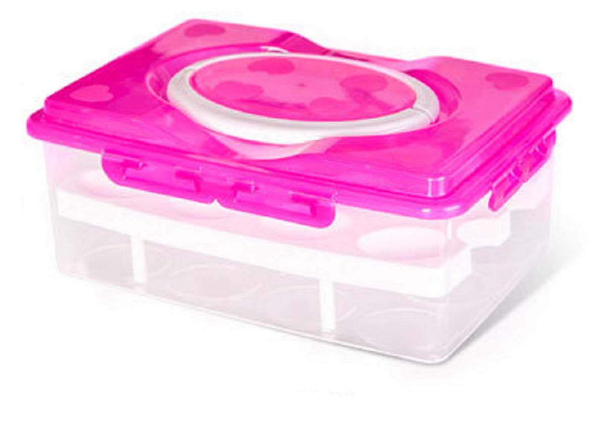 2-Tier Clear Plastic Egg Container with Lid - Stackable Deviled Egg Tray for Refrigerator & Freezer Storage - Perfect for Easter, Picnics, and Party Food Display