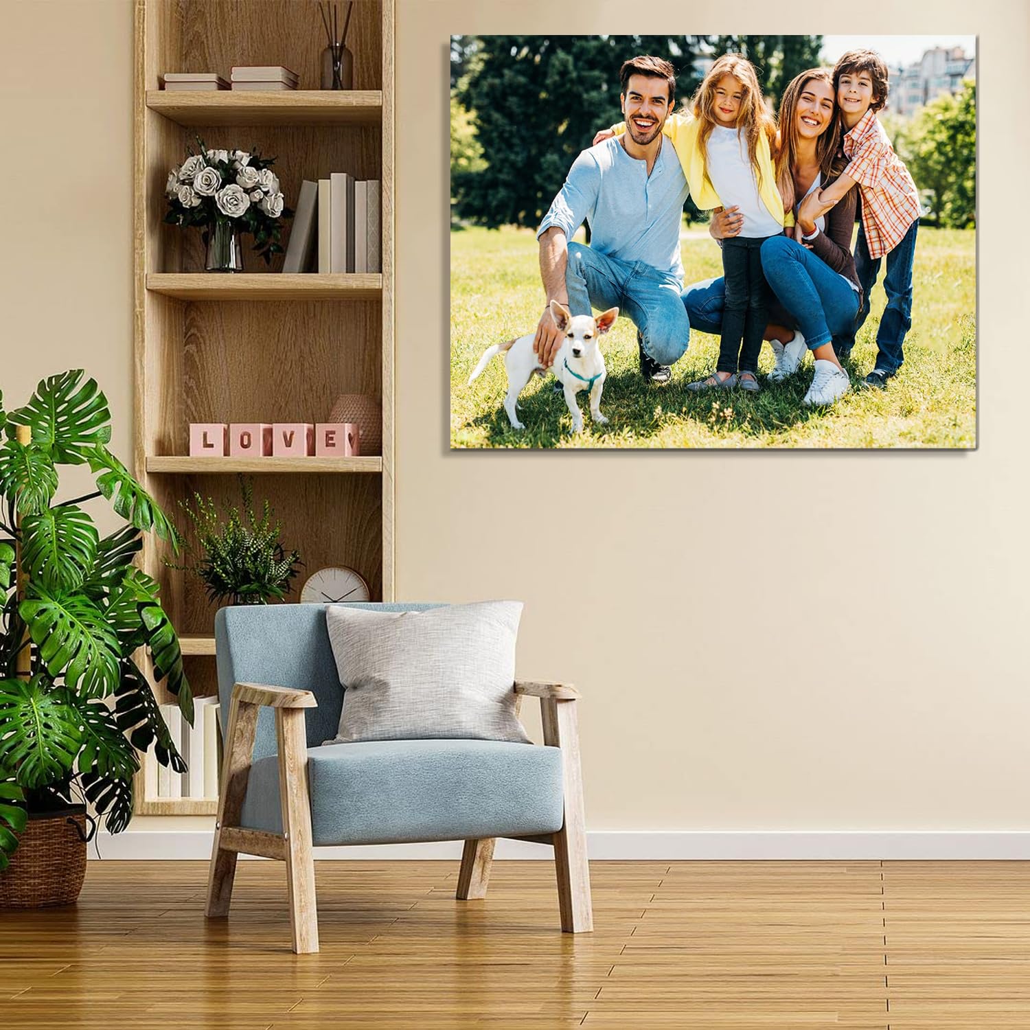 Custom Framed Canvas Prints - Personalized Photo to Canvas Wall Art for Home Decor | Unique Holiday & Housewarming Gifts | Perfect for Living Room, Bedroom & Office Decorations
