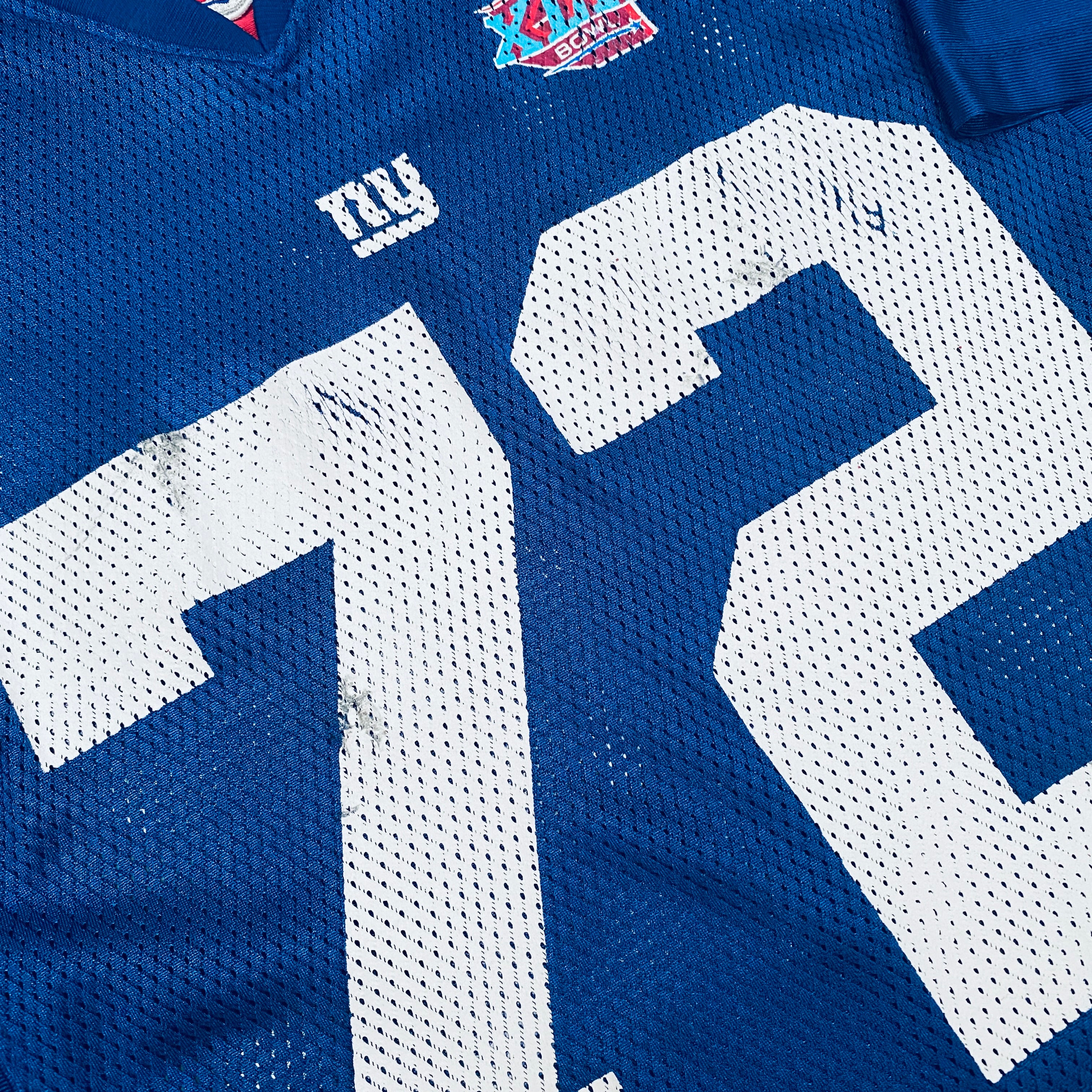 Authentic New York Giants Osi Umenyiora 2007/08 Jersey with Super Bowl XLII Patch (Size S) - Perfect for NFL Fans, Game Day & Collectors