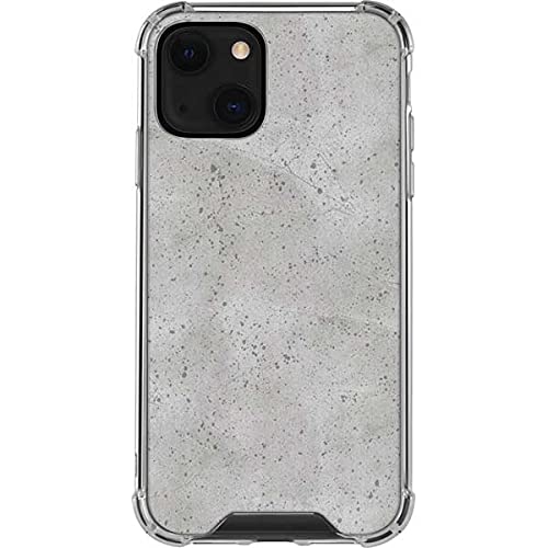 Skinit Clear Phone Case Compatible with iPhone 13 Mini - Light Grey Concrete Design | Slim Protective Cover for Everyday Use | Perfect for Work, Travel & Outdoor Activities