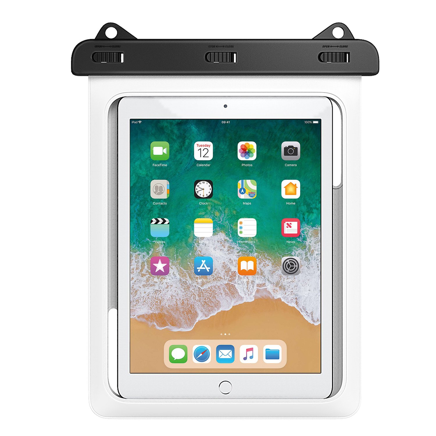 Waterproof Tablet Case for iPad Mini 6, iPad 9, iPad Pro 9.7, iPad Air 5 & Samsung Galaxy Tabs - Shockproof & Dustproof Protective Pouch for Swimming, Beach, Boating & Outdoor Activities