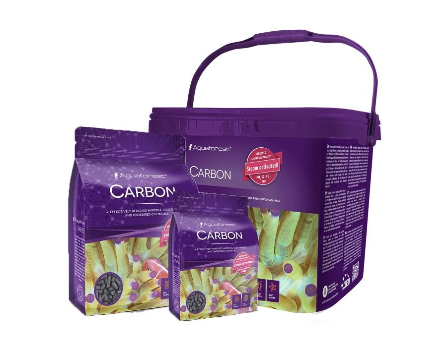 Aquaforest Carbon - Premium Non-Phosphate Carbon Filter Media for Aquariums | Removes Impurities & Improves Water Clarity | Ideal for Saltwater & Freshwater Fish Tanks