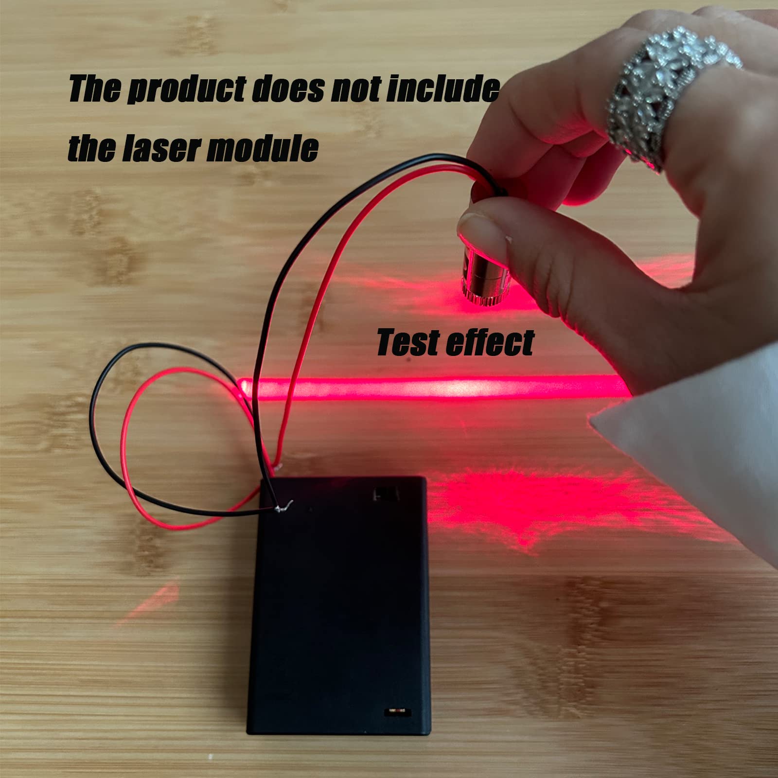 AAALaser Module Battery Holder with Wire - 2 Pack, Portable Battery Holder Box for DIY Electronics (Batteries Not Included) | Perfect for Laser Projects, Robotics & STEM Kits