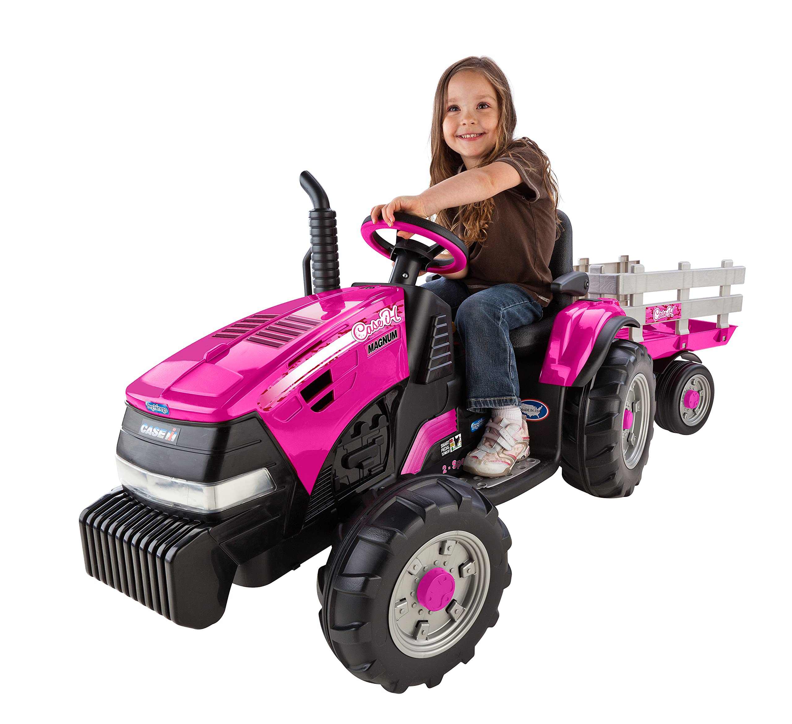 Peg Perego Ground Force & Ground Loader Replacement Wheel Set - Front & Rear Wheels for Kids Ride-On Toys | Durable Black Wheels for Outdoor Play & Backyard Fun