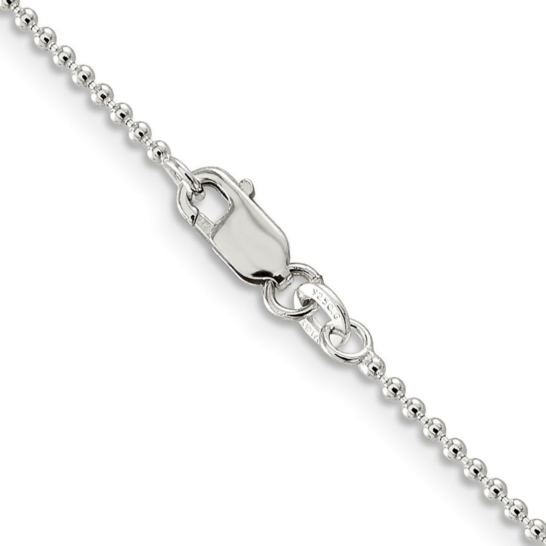 925 Sterling Silver Hollow Polished Chain Necklace 16 Inch 1.5mm - Dainty Lobster Claw Necklace for Women & Men | Elegant Everyday Jewelry, Perfect for Gifts, Date Nights and Special Occasions