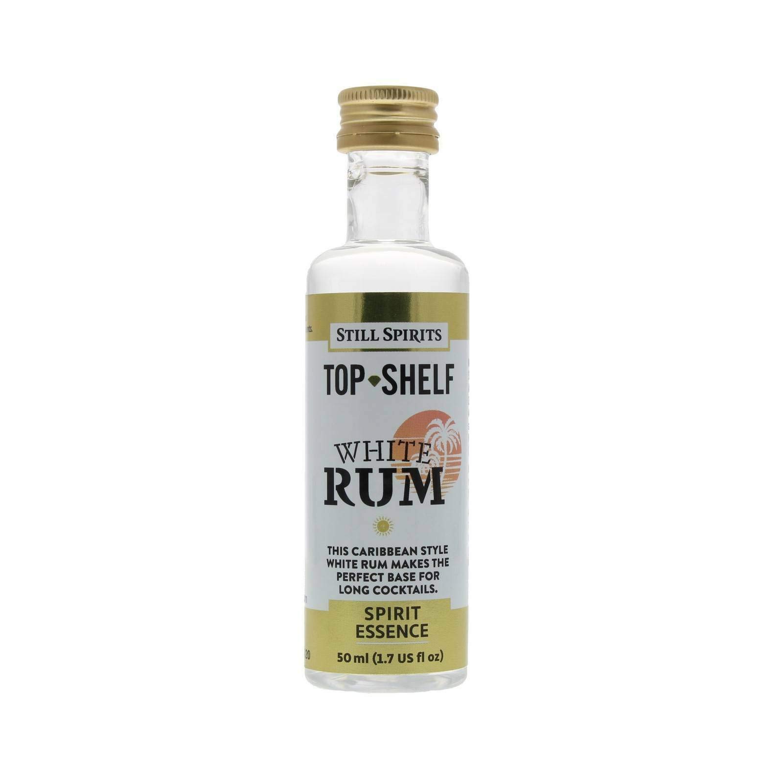 Premium Still Spirits Top Shelf White Rum Essence - 2.25L Distilling Flavoring for Cocktails, Baking & Home Brewing | Authentic Caribbean-Style Rum Flavor Enhancer